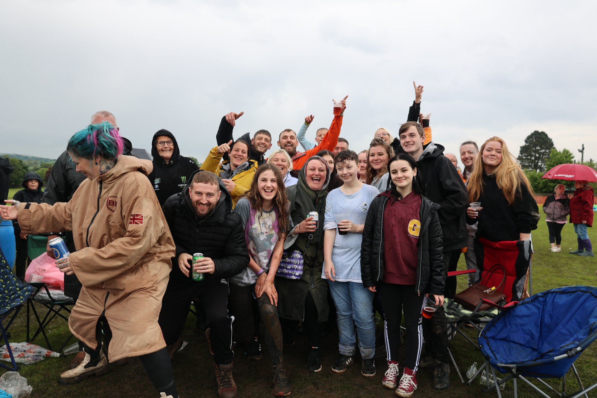 Big group having fun at CowFest