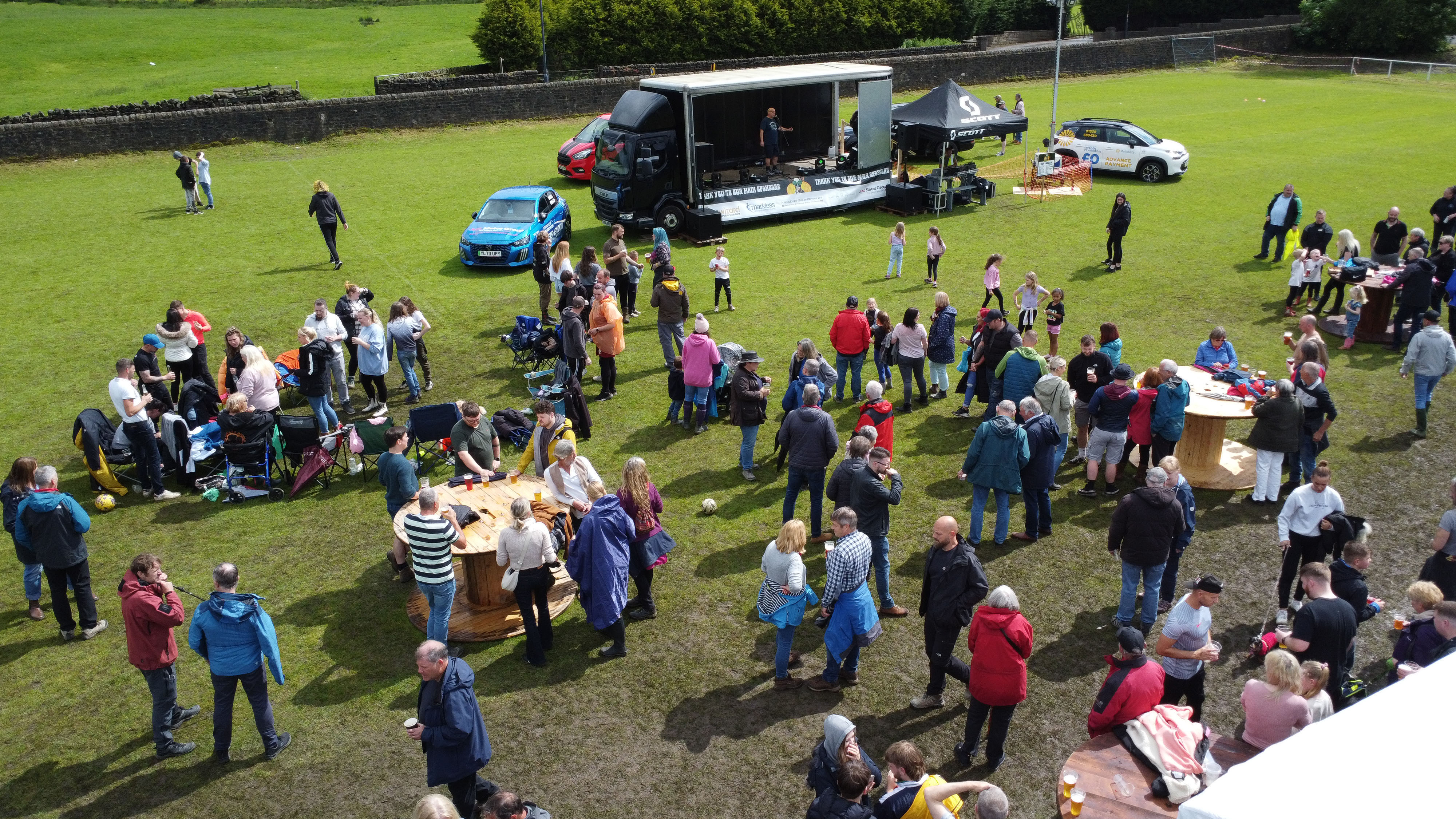 Crowd enjoying CowFest
